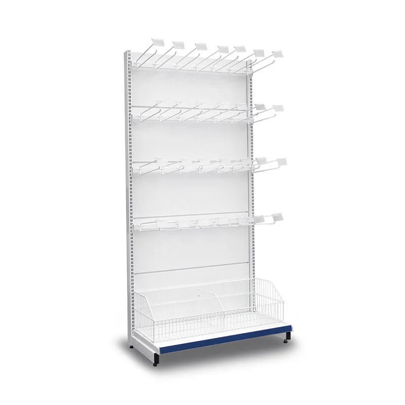 GÔNDOLA LATERAL COM GANCHOS CRISTAL AÇO GÔNDOLA LATERAL COM GANCHOS CRISTAL AÇO