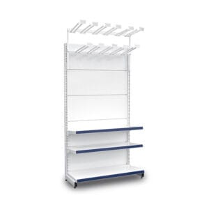 GÔNDOLA LATERAL COM VASSOUREIRO CRISTAL AÇO