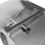 HS-22CC - MOEDOR HOMOGENEIZADOR DE CARNE INOX, BOCA 22 INOX, COM CAVALETE - 2-0,3HP-CV 380 V SKYMSEN