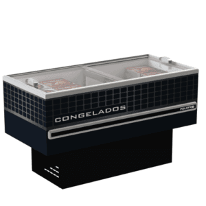 Ilha para Congelados Preta 1,60 m Polofrio