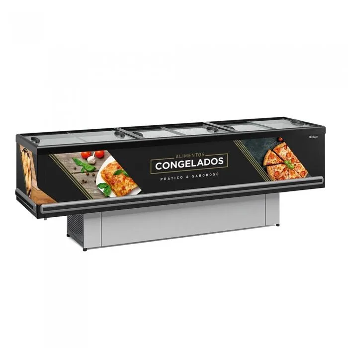 ILHA PARA CONGELADOS STANDARD DUPLA AÇÃO VIDRO RETO GELOPAR GESV-290 R PR ILHA PARA CONGELADOS STANDARD DUPLA AÇÃO VIDRO RETO GELOPAR GESV-290 R PR