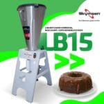 LB15 - LIQUIDIFICADOR COMERCIAL, BASCULANTE, COPO MONOBLOCO INOX - 1,5 HP-CV 127 V SKYMSEN