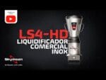 LS4-HD - LIQUIDIFICADOR COMERCIAL INOX, COPO MONOBLOCO INOX, HEAVY DUTY - 0,5 HP-CV 127 V SKYMSEN