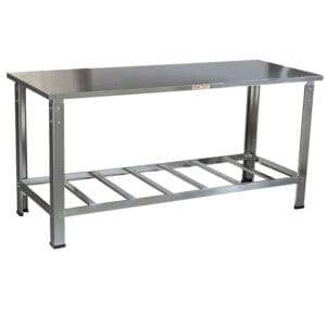 MESA DE SERVIÇOS CRISTAL AÇO