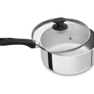 Panela Artesanal Cabo Baquelite Tampa Vidro Alumínio ABC