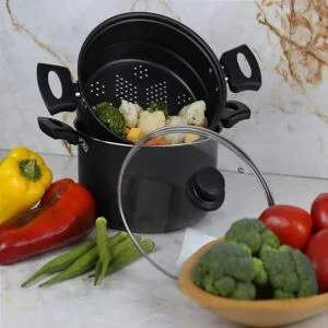 Panela Cozinhar Legumes a Vapor Antiaderente Cozi Vapore Eirilar Eirilar