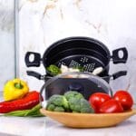 Panela Cozinhar Legumes a Vapor Antiaderente Cozi Vapore Eirilar Eirilar