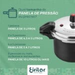 Panela de Pressão Fechamento Externo com Alça - Eirilar Eirilar