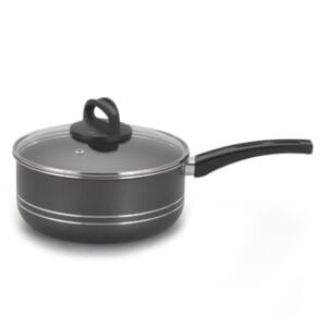 Panela Grafite com Tampa de Vidro Alumínio Nacional