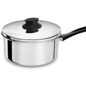 Panela Polida com Cabo Baquelite Alumínio ABC