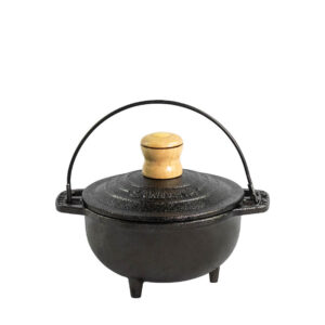 Panela Tripé com tampa de Ferro 500ml Santana