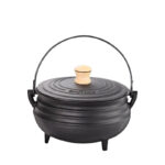 Panela Tripé com Tampa de Ferro Santana