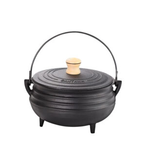 Panela Tripé com Tampa de Ferro Santana