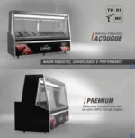 BALCÃO DE AÇOUGUE TURINO PREMIUM GELOPAR GATP-200AD/PR COM DEPÓSITO