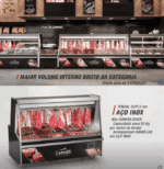 BALCÃO DE AÇOUGUE TURINO STANDARD GELOPAR GATS-200 D/PR COM DEPÓSITO