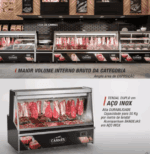 BALCÃO DE AÇOUGUE TURINO STANDARD GELOPAR GATS-300D/PR COM DEPÓSITO