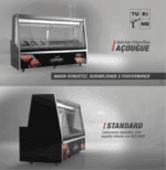 BALCÃO DE AÇOUGUE TURINO STANDARD GELOPAR GATS-200 D/PR COM DEPÓSITO