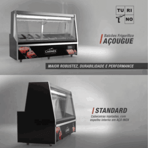 BALCÃO DE AÇOUGUE TURINO STANDARD GELOPAR GATS-200 D/PR COM DEPÓSITO