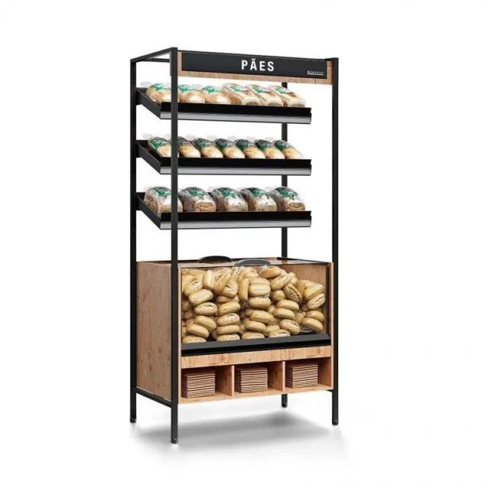 PRATELEIRA PARA PÃES AUTO ATENDIMENTO GELOPAR MPPA-100 PR PRATELEIRA PARA PÃES AUTO ATENDIMENTO GELOPAR MPPA-100 PR