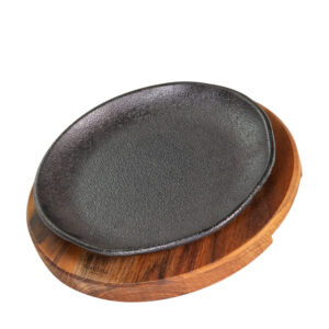 Prato 20 cm com Suporte de Madeira Santana