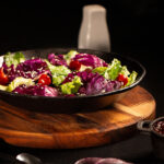 Prato 22 cm com Suporte de Madeira Santana