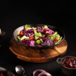 Prato 22 cm com Suporte de Madeira Santana