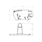 Prensador de Bife Porquinho Santana