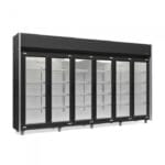 REFRIGERADOR VERTICAL AUTO SERVIÇO 6 PORTAS GELOPAR GEAS-6P