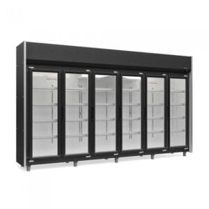 REFRIGERADOR VERTICAL AUTO SERVIÇO 6 PORTAS GELOPAR GEAS-6P