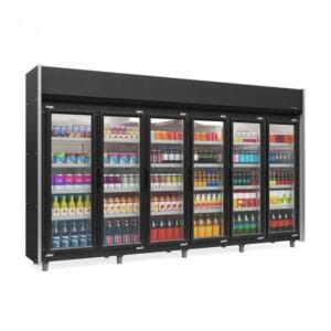 REFRIGERADOR VERTICAL AUTO SERVIÇO 6 PORTAS GELOPAR GEAS-6P