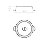 Risoteira com Tampa de Ferro Santana