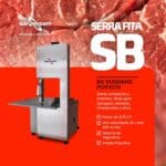SB - SERRA FITA DE BANCADA PARA CARNE, COM REGULADOR DE CORTE, LÂMINA 1.740 mm - 0,75 HP-CV 127 V SKYMSEN