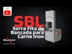 SBL - SERRA FITA DE BANCADA PARA CARNE INOX, COM REGULADOR DE CORTE, LÂMINA 1.740 mm - 0,75 HP-CV 220 V SKYMSEN