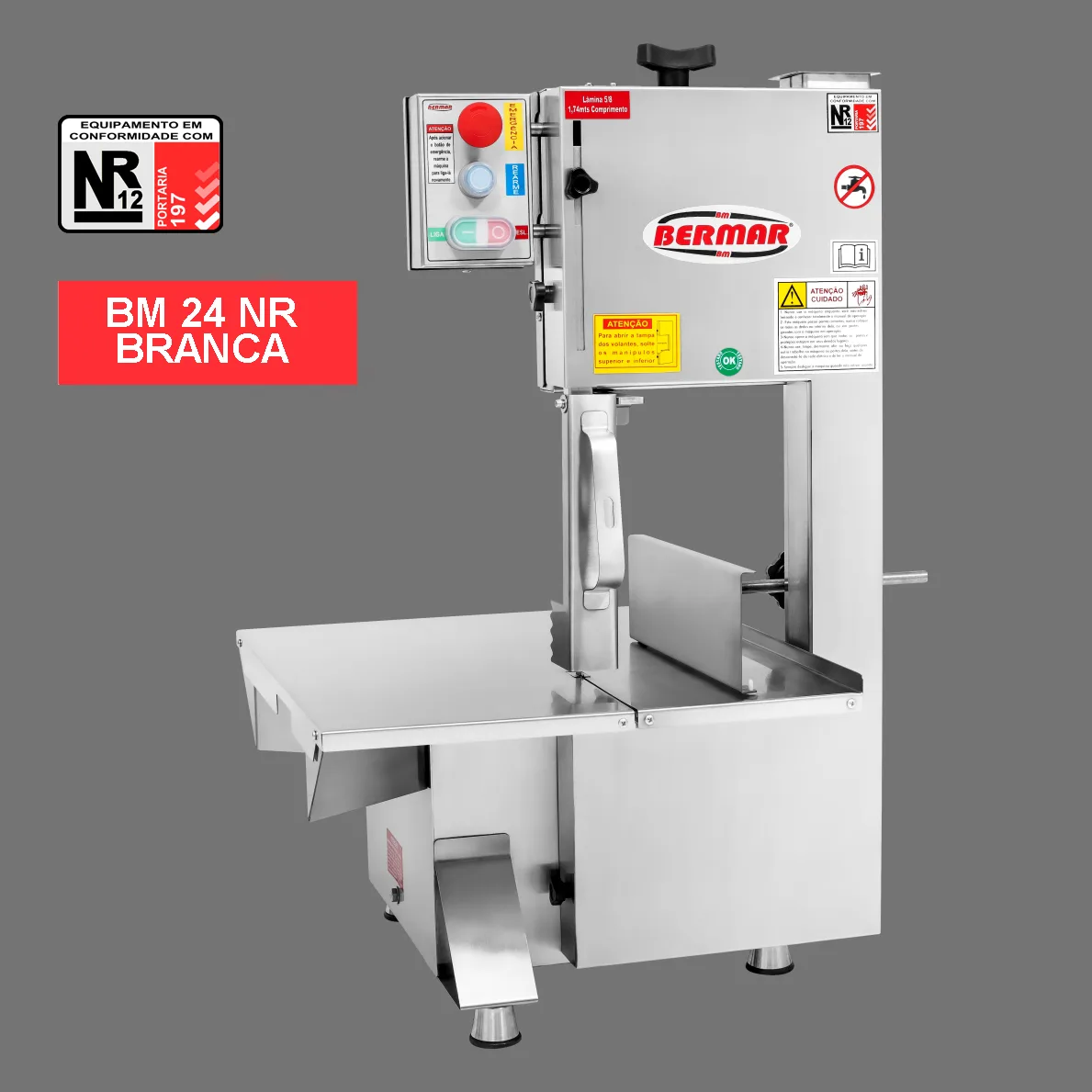 SERRA FITA DE BANCADA LÂMINA 1,74M BM24NR BERMAR SERRA FITA DE BANCADA LÂMINA 1,74M BM24NR BERMAR