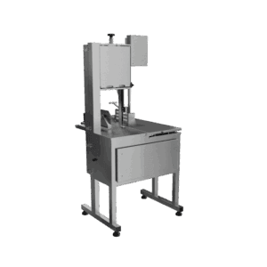 SFL-282HD - SERRA FITA PARA CARNE INOX, COM EMPURRADOR, MESA MÓVEL, REGULADOR DE CORTE, LÂMINA 2.820 mm, HEAVY DUTY - 2 HP-CV 220 V SKYMSEN