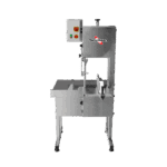 SFL-282HD - SERRA FITA PARA CARNE INOX, COM EMPURRADOR, MESA MÓVEL, REGULADOR DE CORTE, LÂMINA 2.820 mm, HEAVY DUTY - 2 HP-CV 380 V SKYMSEN