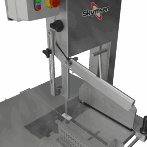 SFL-315HD - SERRA FITA PARA CARNE INOX, COM EMPURRADOR, MESA MÓVEL, REGULADOR DE CORTE, LÂMINA 3.150 mm, HEAVY DUTY - 2 HP-CV 220 V SKYMSEN