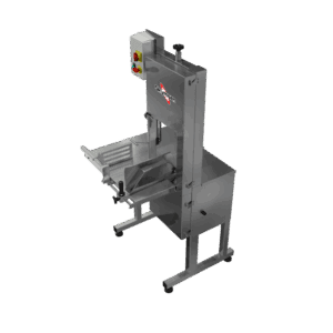 SFL-315HD - SERRA FITA PARA CARNE INOX, COM EMPURRADOR, MESA MÓVEL, REGULADOR DE CORTE, LÂMINA 3.150 mm, HEAVY DUTY - 3 HP-CV 380 V SKYMSEN