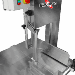 SFL-315HD - SERRA FITA PARA CARNE INOX, COM EMPURRADOR, MESA MÓVEL, REGULADOR DE CORTE, LÂMINA 3.150 mm, HEAVY DUTY - 3 HP-CV 380 V SKYMSEN