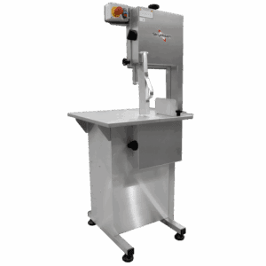 SL-218 - SERRA FITA PARA CARNE INOX, COM EMPURRADOR, REGULADOR DE CORTE, LÂMINA 2.180 mm - 1,5 HP-CV 220 V SKYMSEN