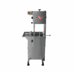 SL-218 - SERRA FITA PARA CARNE INOX, COM EMPURRADOR, REGULADOR DE CORTE, LÂMINA 2.180 mm - 1,5 HP-CV 220 V SKYMSEN