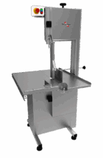 SL-282 - SERRA FITA PARA CARNE INOX, COM EMPURRADOR, MESA MÓVEL, REGULADOR DE CORTE, LÂMINA 2.820 mm - 2 HP-CV 127 V SKYMSEN