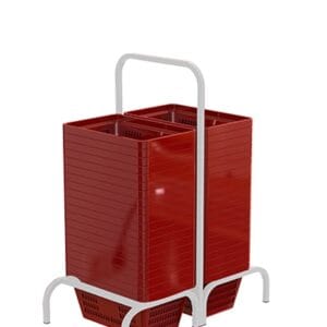 SUPORTE DUPLO PARA CESTA DE COMPRA AMAPÁ