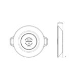 Tacho Santana com Tampa Alumínio Santana