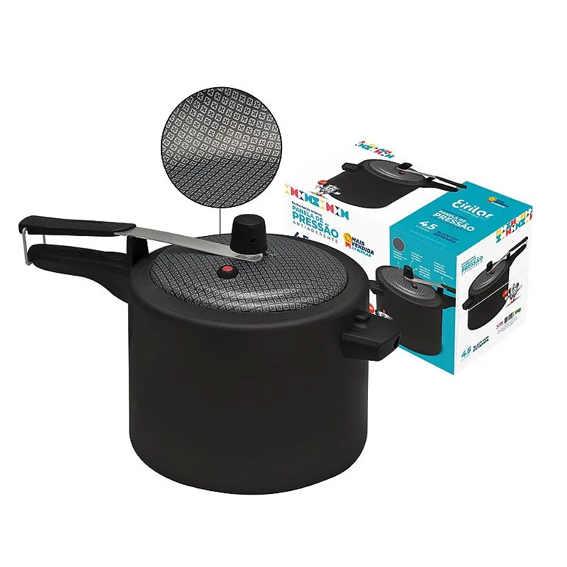 Panela de Pressão Antiaderente/ Texturizada 4,5 Lts- Eirilar Panela de Pressão Antiaderente/ Texturizada 4,5 Lts- Eirilar Eirilar