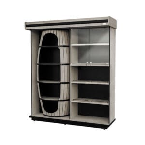 VINHOS E BEBIDAS TIPO ADEGA CRISTAL AÇO