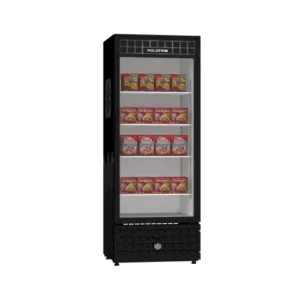 Visa Cooler Congelados 450 L Porta Gás Preta Polofrio
