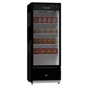 Visa Cooler Congelados 560 L Porta Gás Preta Polofrio