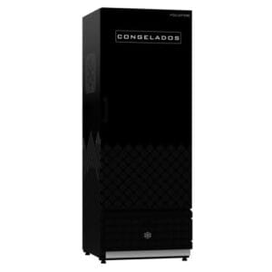 Visa Cooler Congelados 560 L Porta Sólida Preta Polofrio