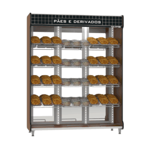 Vitrine Espelhada para Pães Nobres 1,70 m Polofrio